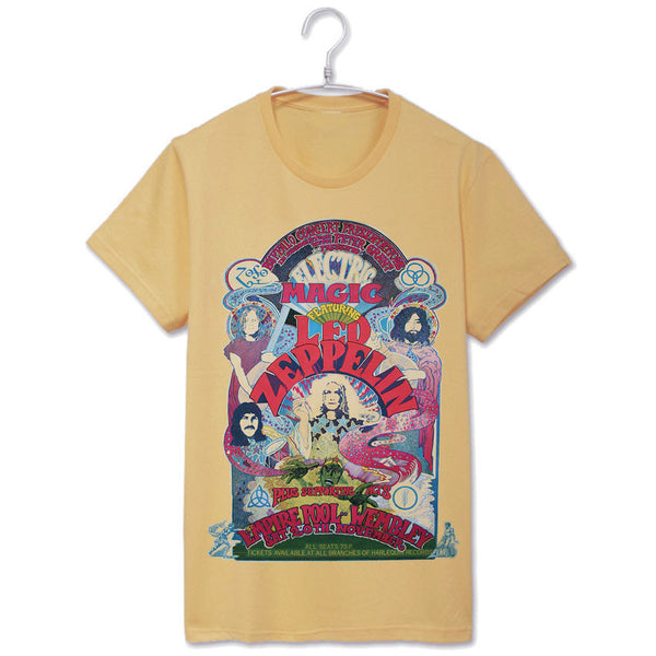 Led Zeppelin - Metaiilca - Deep Purple - Lynard Skynyrd Rock T's