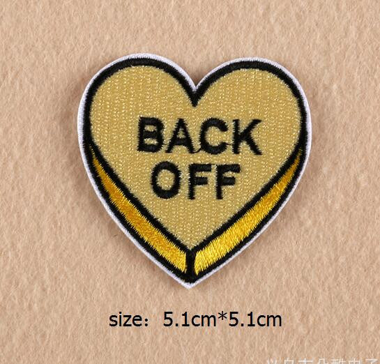 Love Small Patch Computer Embroidery Hand Sewing Ironing Sticker On Cloth Garment Hat Bag Accessories NO.927