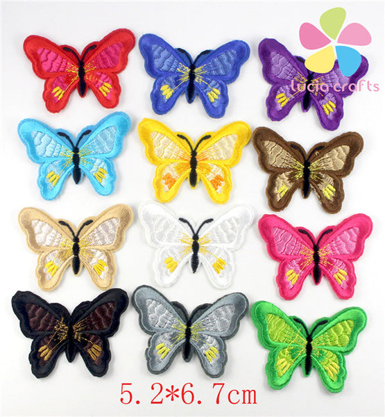 Lucia Craft Random mixed Assorted Iron-on or Sew-on Embroidered Patch Motif Applique Clothing accessories 082007182