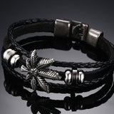 Cannabis Friendship Leather Bracelet