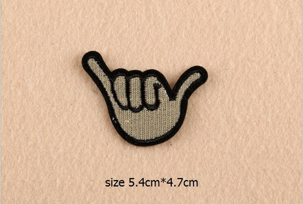 New Down pilot Jacket Delicate Fashion Embroidery Iron On Patches Beauty Snake Gun Animal Gitter Badges Motif Applique