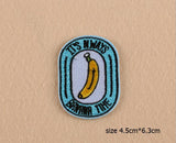 New Hand Shoes Pizza Cartoon Style Delicate Embroidered Patches Iron On Patch Badge DIY Clothing Applique Accessories