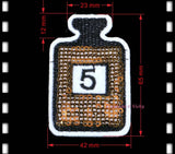 New POP Sequins Sewing Brand Patch Retro Hand Embroidery Patches Hotfix Applique Feather Hot Fix Motif DIY Clothes Stickers