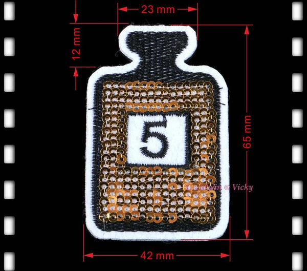 New POP Sequins Sewing Brand Patch Retro Hand Embroidery Patches Hotfix Applique Feather Hot Fix Motif DIY Clothes Stickers
