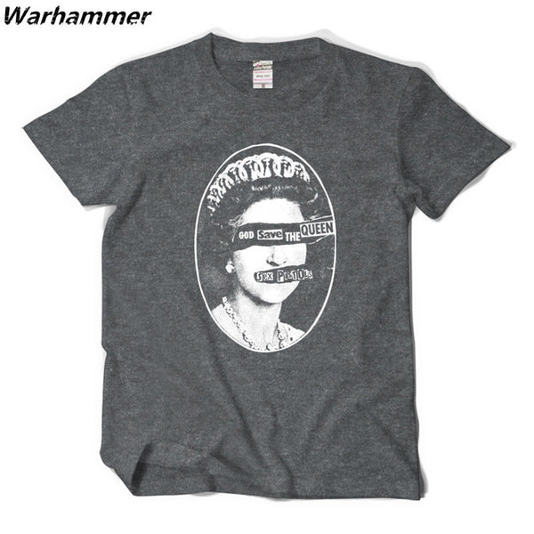 New punk Rock sex pistols God save the Queen Tshirts short sleeve cotton boy's man classic customized  Tee quality team T-shirts