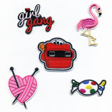 New Down pilot Jacket Delicate Fashion Embroidery Iron On Patches Beauty Badges Letters Birds Sugar Car Motif Applique