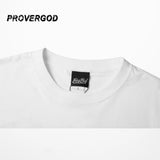 PROVERGOD Summer Mens Short Sleeve O Neck T-shirt Music Style Tops Tees Classic Rock Print Casual T Shirt S-3XL