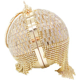 Golden Diamond Tassel Handbag