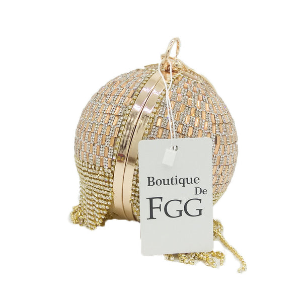 Golden Diamond Tassel Handbag