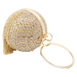 Golden Diamond Tassel Handbag
