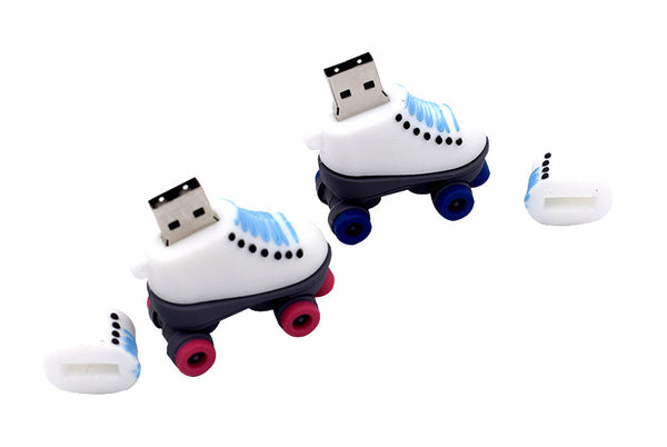 Roller Skates USB Flash Drive - 2GB 4GB 8GB 16GB 32GB