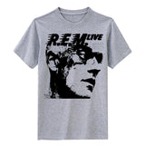 R.E.M. classic rock live lose my religion everybody hurts man on the moon rock fashion black ans white t shirt