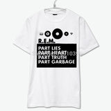 R.E.M. classic rock live lose my religion everybody hurts man on the moon rock fashion black ans white t shirt