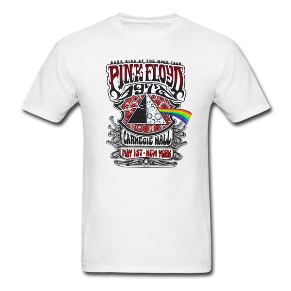 Pink Floyd Carnegie Hall New York 1972 Classic Rock and Roll Concert Men T Shirt Dark Side Of The Moon Tee euro sizeS-XXXL