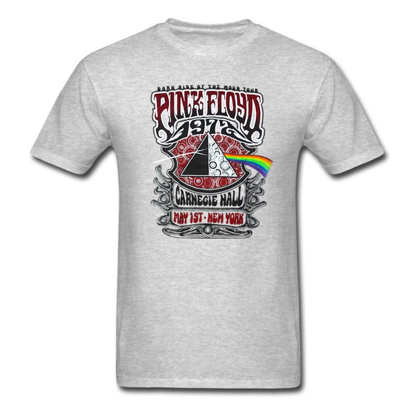 Pink Floyd Carnegie Hall New York 1972 Classic Rock and Roll Concert Men T Shirt Dark Side Of The Moon Tee euro sizeS-XXXL