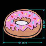 Sewing Clothes Gun Patch Iron On Embroidery Patches Hotfix Applique Motifs Sew On Garment Stickers Crown Bee Donut Bomb Cool New