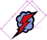 Sewing Clothes Gun Patch Iron On Embroidery Patches Hotfix Applique Motifs Sew On Garment Stickers Crown Bee Donut Bomb Cool New