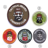 Tactical Beard owners club "BREAD MAN" Embroidery armband morale Patch Badge Fabric Armband Sticker Military