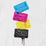TANGNEST Melting Cassette Print T shirts Men's Fashion Summer Short T shirts O-neck Comfortable Pop Tee for Man S-3XL MTS2340