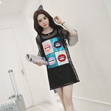 Oversized Lips Square Sequins Patches T-shirt Dress Adornment Decals Of Patches Need To Hand Sewing Clothing DIY