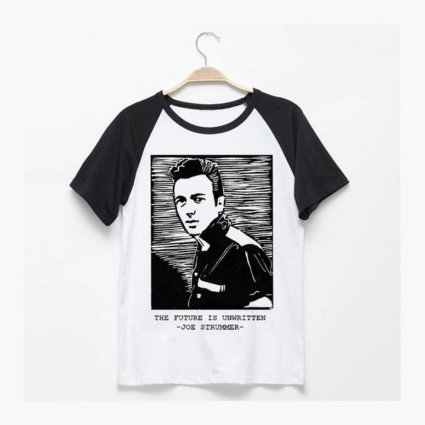 The clash joe strummer tomorrow is unwritten classic rock t shirts men women asian size