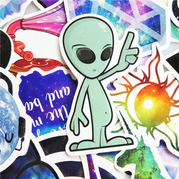 Hot Sale 50 Pcs Galaxy Stickers Mixed Toy Cartoon Skateboard Luggage Vinyl Decals Laptop Phone Car Styling Bike JDM DIY Sticker