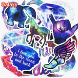 Hot Sale 50 Pcs Galaxy Stickers Mixed Toy Cartoon Skateboard Luggage Vinyl Decals Laptop Phone Car Styling Bike JDM DIY Sticker