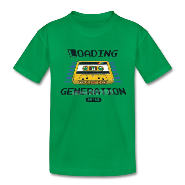 Vintage Cassette Music Tape T Shirts Funky  Boy T-shirt For Kids Creative Hip Hop Boy Clothes Camiseta