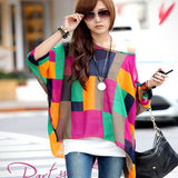 Women's Chiffon Tops 2017 New Fashion Summer Shirt Boho Style Batwing Casual Blouses Blusas 4XL 5XL 6XL Plus Size Women Clothing