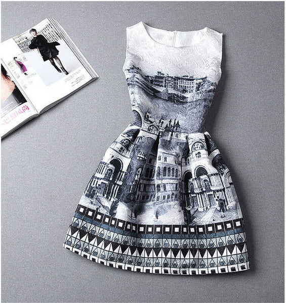 Elegant O-neck Dress